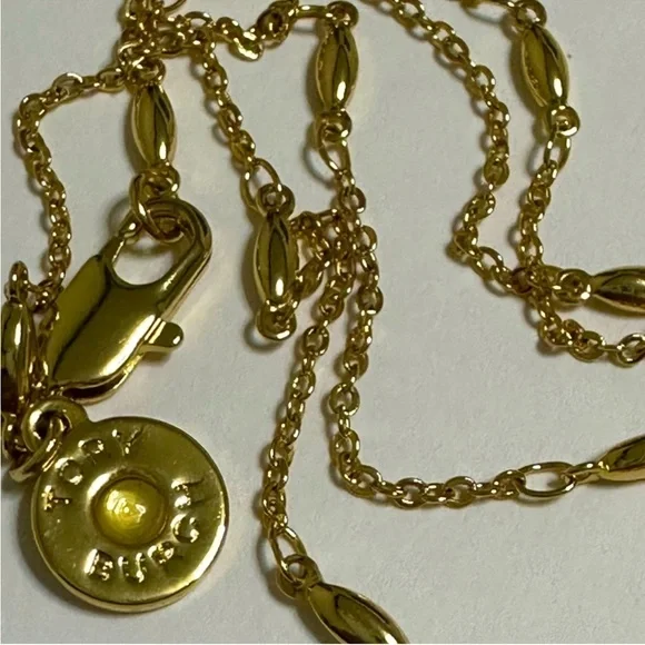 Tory Burch   ( Rare )Gold and Purple Heart Necklace - Picture 4 of 7